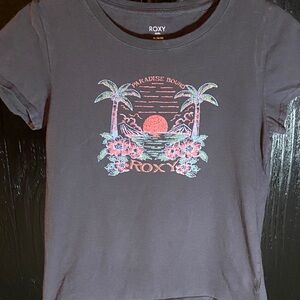 Roxy Kid’s Charcoal Paradise Graphic Tee